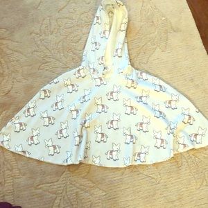 SALE! Cute organic cotton donkey poncho 12-24M